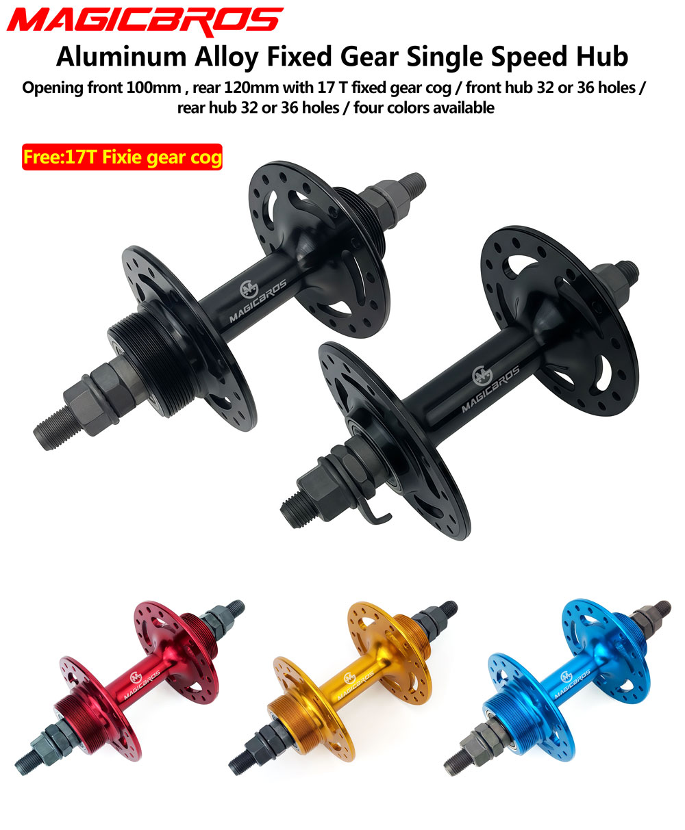 Cycling Gear Hub - MAGICBROS Fixed Gear Fietsnaaf Aluminium Single