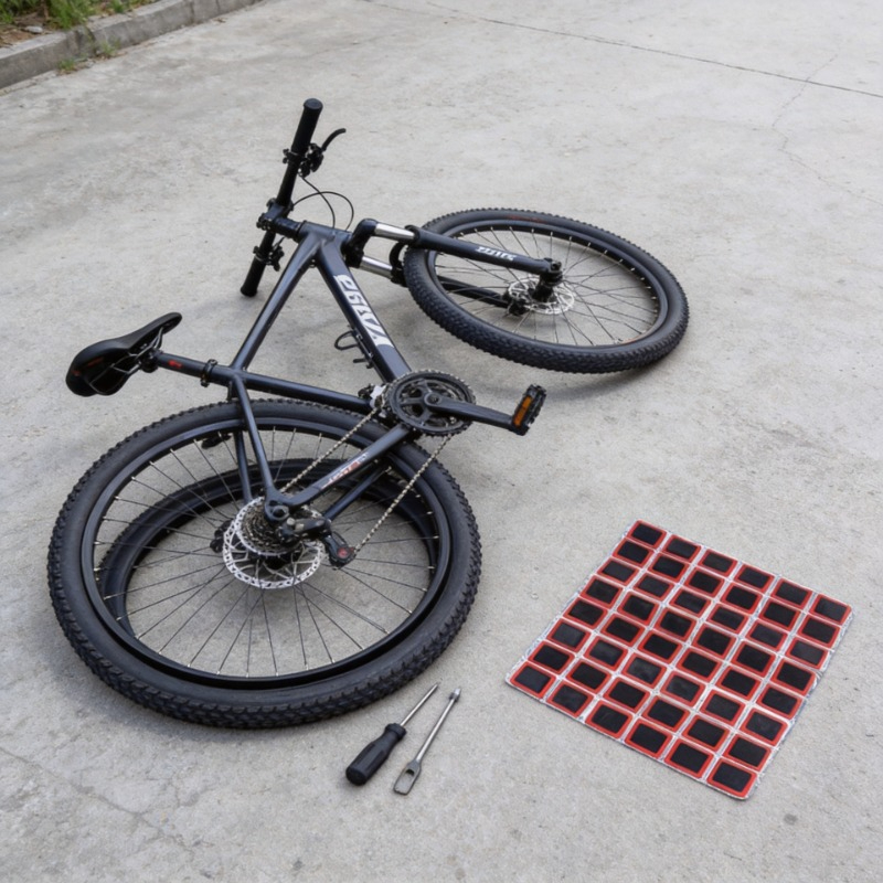 Bicycle Repair Kit - 25mm Fiets Rubberen Lekplakkers Fietsband Binnenband