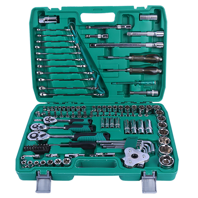 Bicycle Repair Kit - Set van 121-delige huishoudelijke machines Ratelsleuteldop