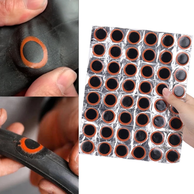 Bicycle Repair Kit - 48 Stuks Rubber Punctie Patches Fietsband