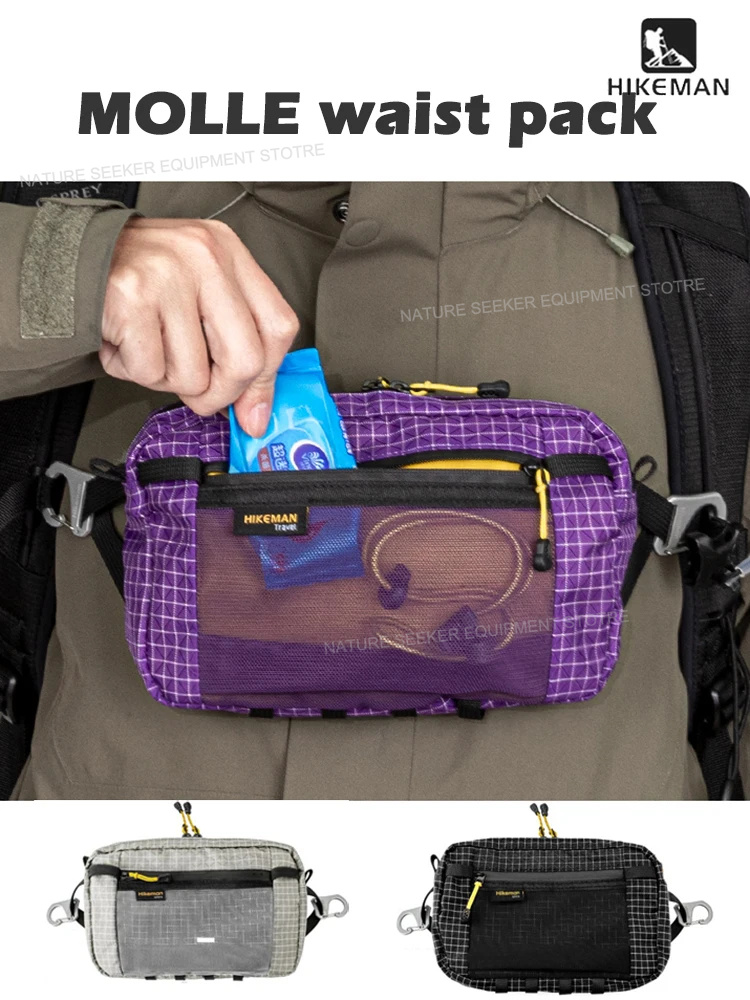 Cycling Gear Duffle - HIKEMAN Tactische Borsttas UHMWPE Heuptas voor