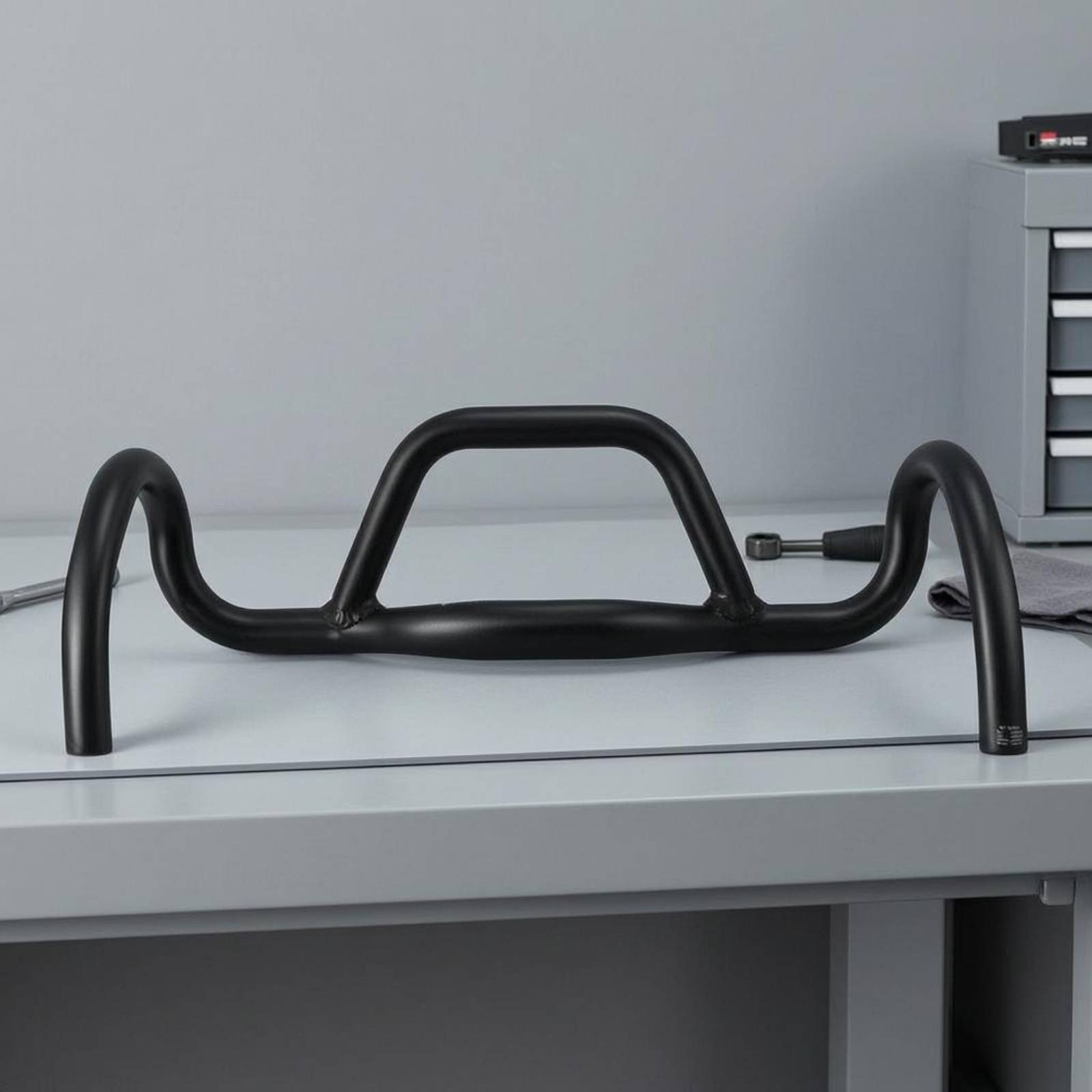 Cycling Gear Black - Aluminium Drop Bar 31,8 mm klem