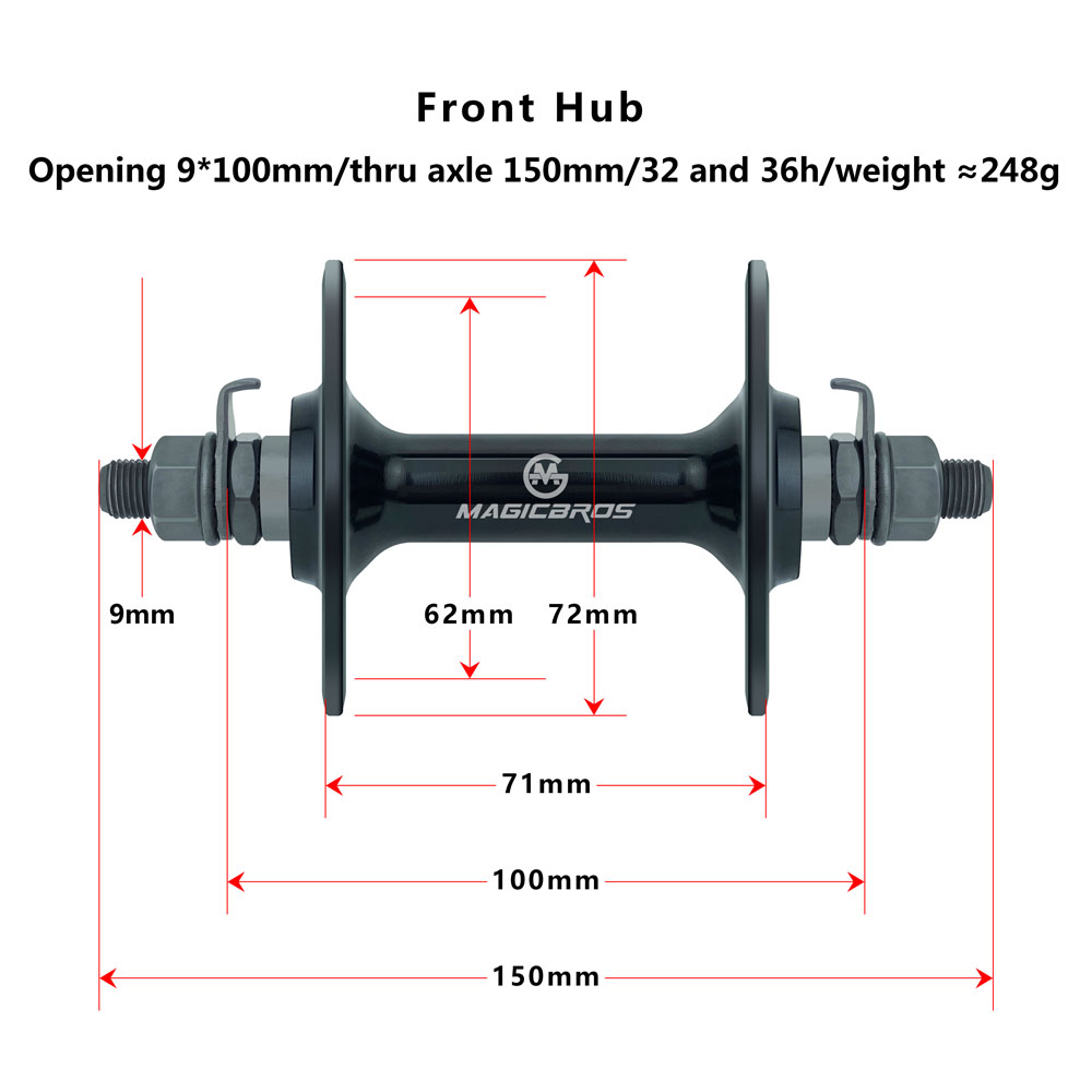 MAGICBROS Fixed Gear Fietsnaaf - Cycling Gear Hub recensie en prijs