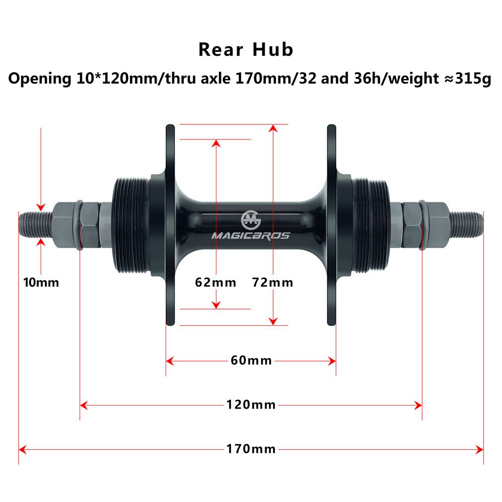 MAGICBROS Fixed Gear Fietsnaaf - Cycling Gear Hub recensie en prijs
