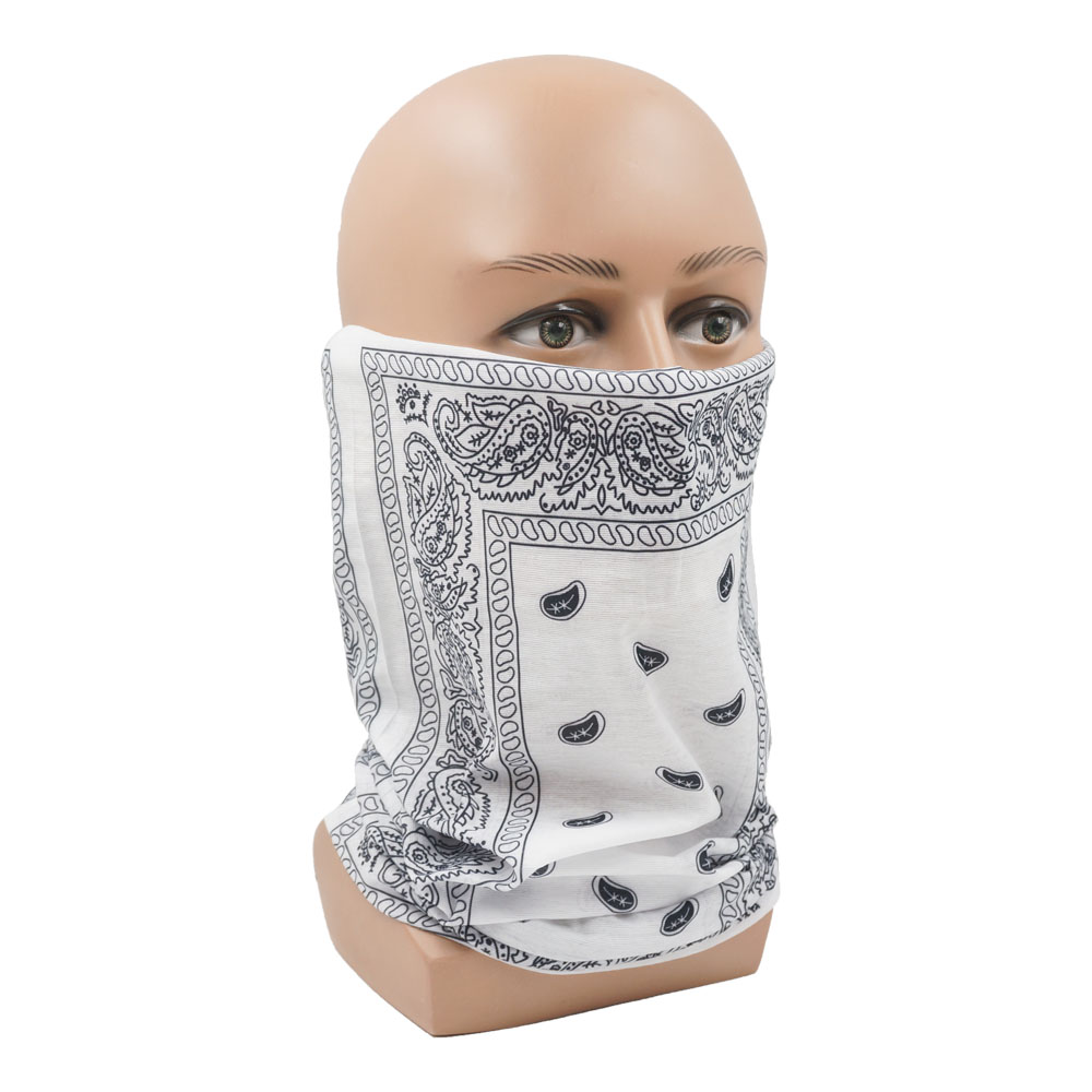 Wit Paisley Neck Gater Tube Ma - Cycling Gear Black recensie en prijs
