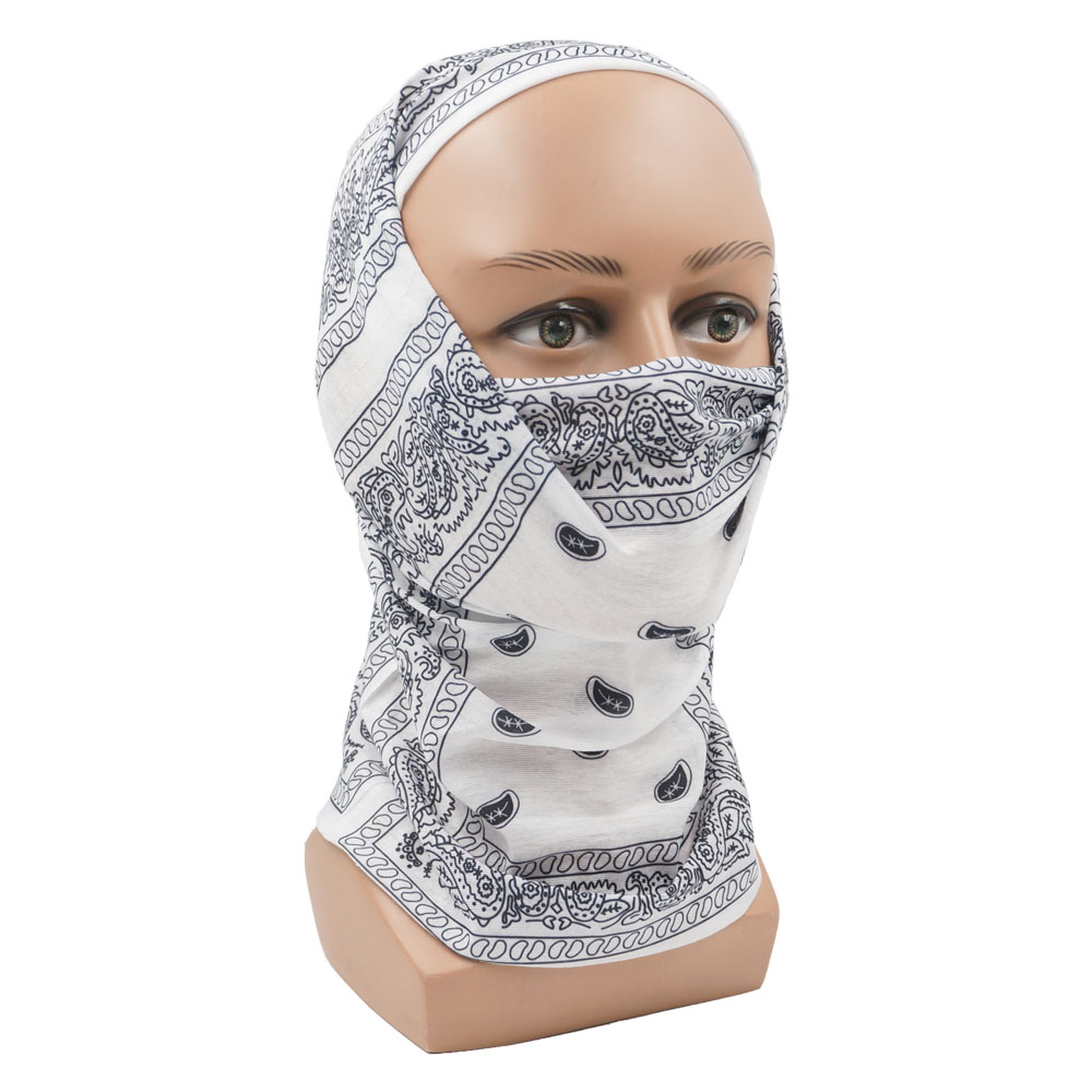 Wit Paisley Neck Gater Tube Ma - Cycling Gear Black recensie en prijs