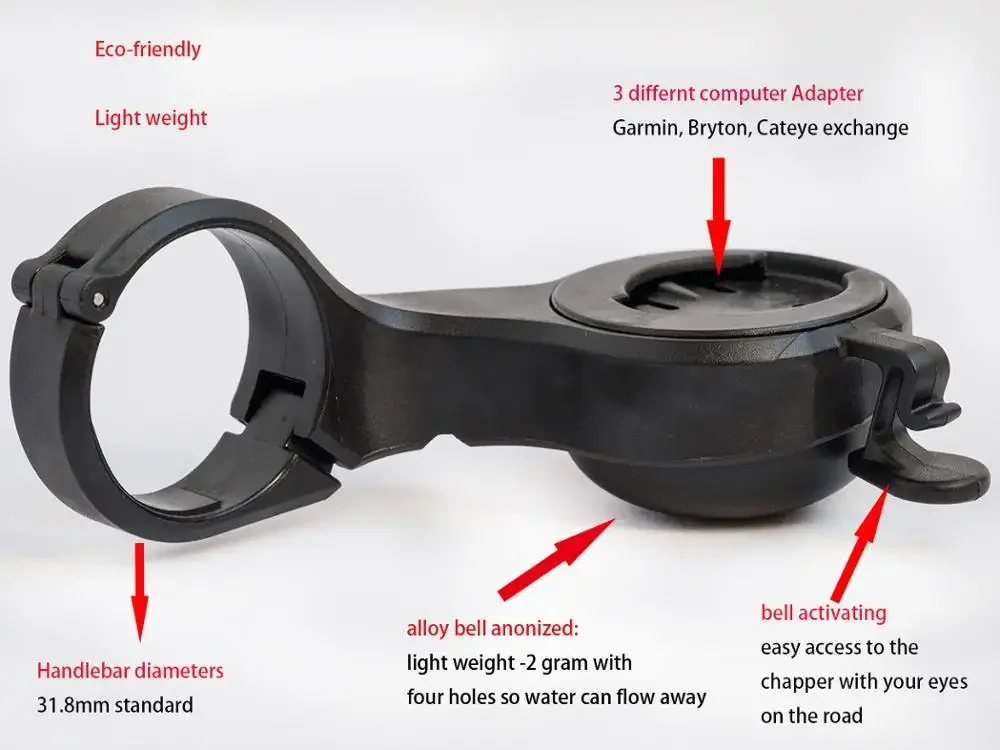 Fietscomputerhouder met bel Fi - Cycling Gear Mount recensie en prijs