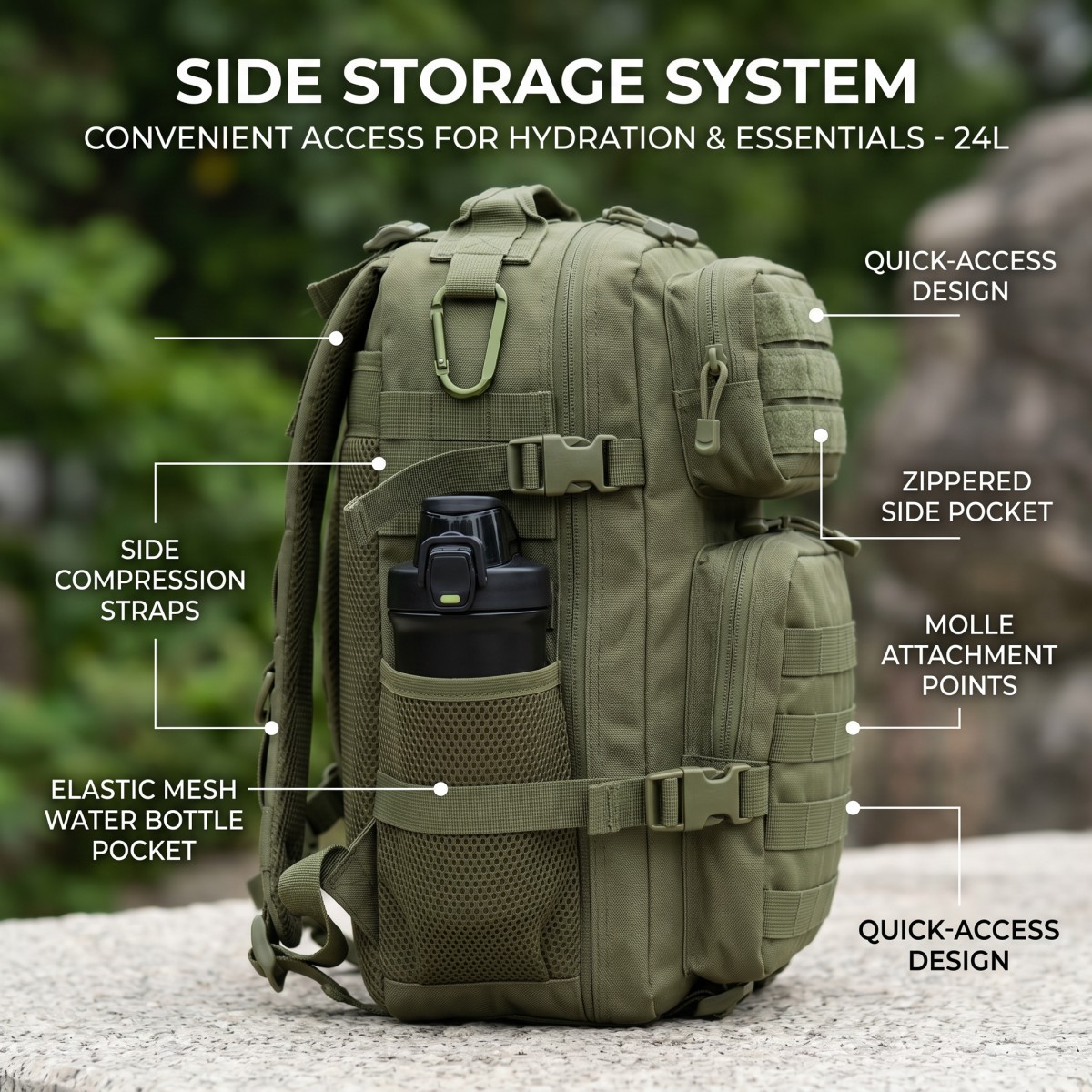 24L Molle Tactische Rugzak voo - Cycling Gear Duffle recensie en prijs