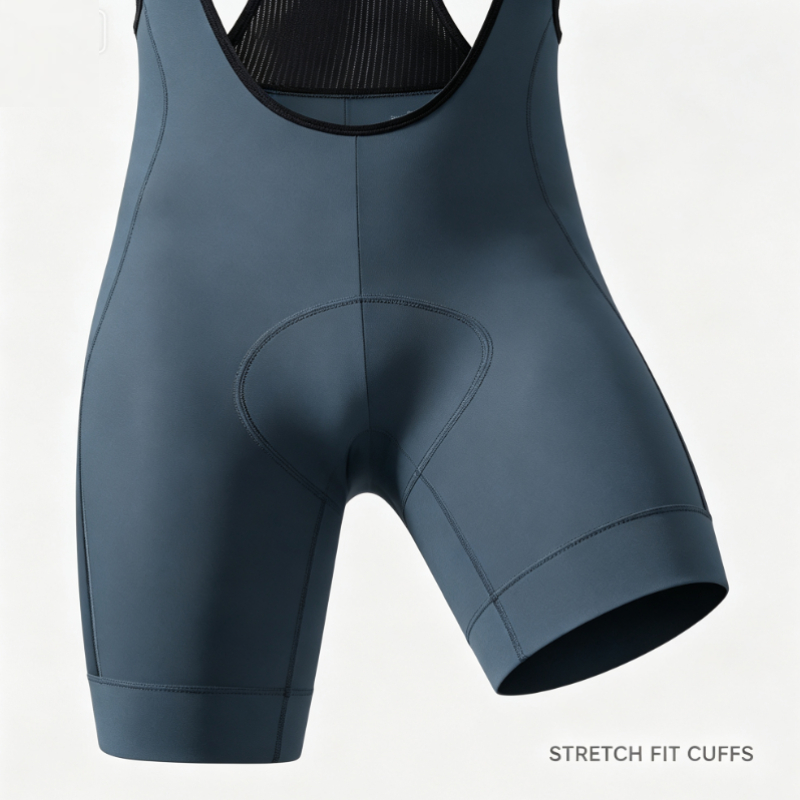 Grijsblauwe fietsbroek met zwa - Cycling Gear Black recensie en prijs