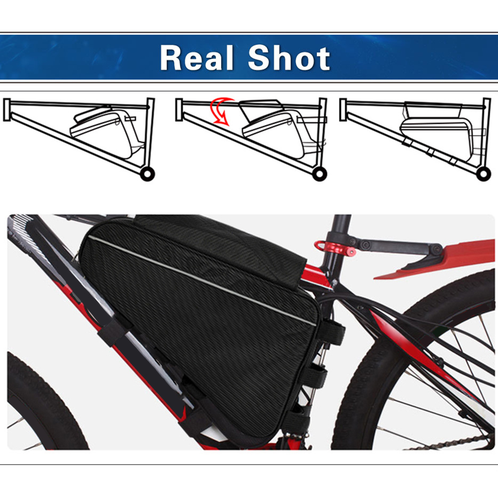 Waterdichte driehoekige fietsf - Cycling Gear Black recensie en prijs